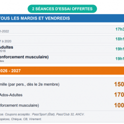 Inscriptions 2026-2027
